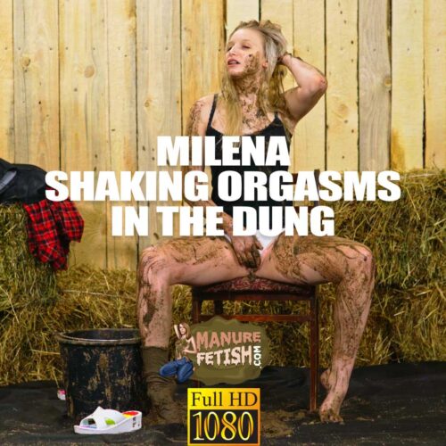 Milena Shaking Orgasms in the dung