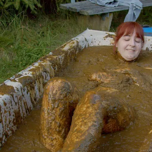 Lyndra Lynn Cooling Off With Cow Dung