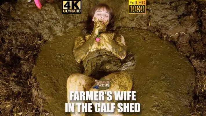 Farmer's Wife In The Calf Shed