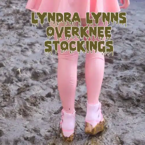 Lyndra Lynn's Pink Latex Overknee Stockings