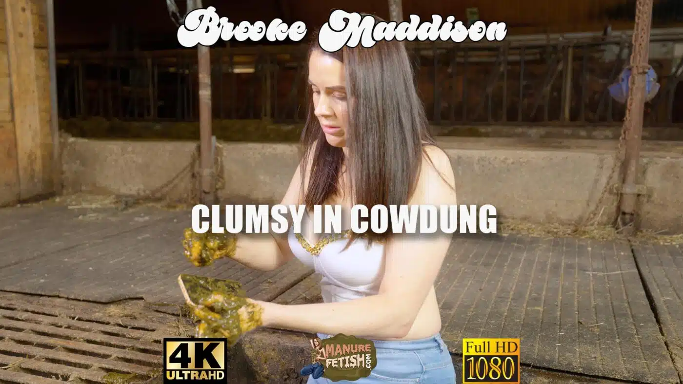 Brooke Maddison Clumsy In Cowdung
